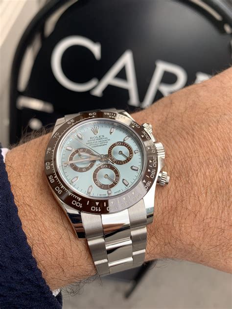 rolex daytona platinum ice blue retail price|platinum rolex for sale.